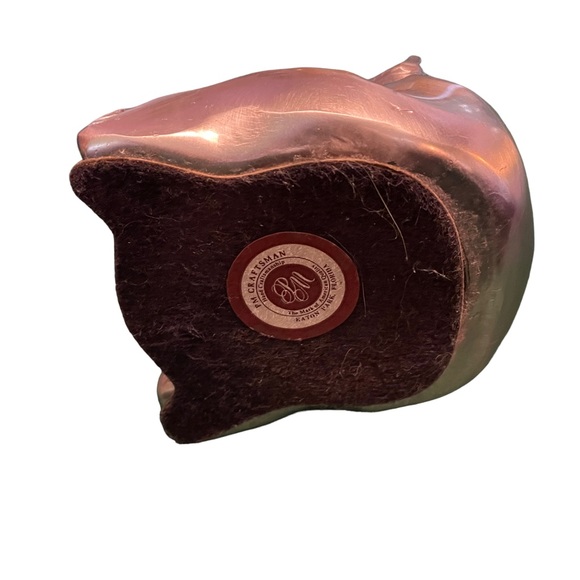 Vintage Metalworks Elephant Sculpture Shelf Art Handmade Made in USA 5” Accent - Picture 6 of 14